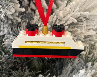 Disney Cruise Christmas Ornament made of Lego® Bricks - pick your ship Fish exchange extender FE gift idea Very Merrytime announcement line