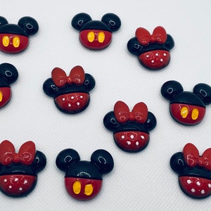 5 Mickey or Minnie Mouse themed Magnets - great for Disney Cruise Fish Extender or Trading - gift idea for moms or teens