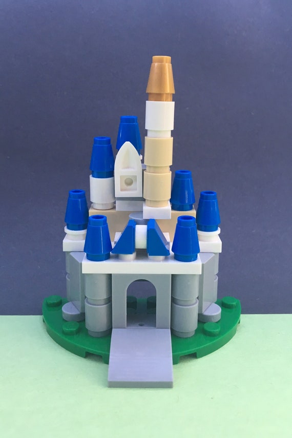 Mini Cinderella's castle Lego® brick MOC build Disney Cruise Fish  Extender gift Idea for boys, girls, teens! Wedding cake topper
