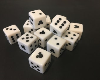 Mickey Mouse Dice - 5, 6, 8, 9 or 10 dice - upgrade your Yahtzee, Bunco, Lorcana or Farkle game! Disney Cruise Fish Extender Gift idea