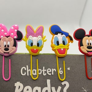 Mickey, Minnie, Donald & Daisey character bookmarks - Disney cruise fish extender gift idea for boys, moms, dads Mikey mouse duck