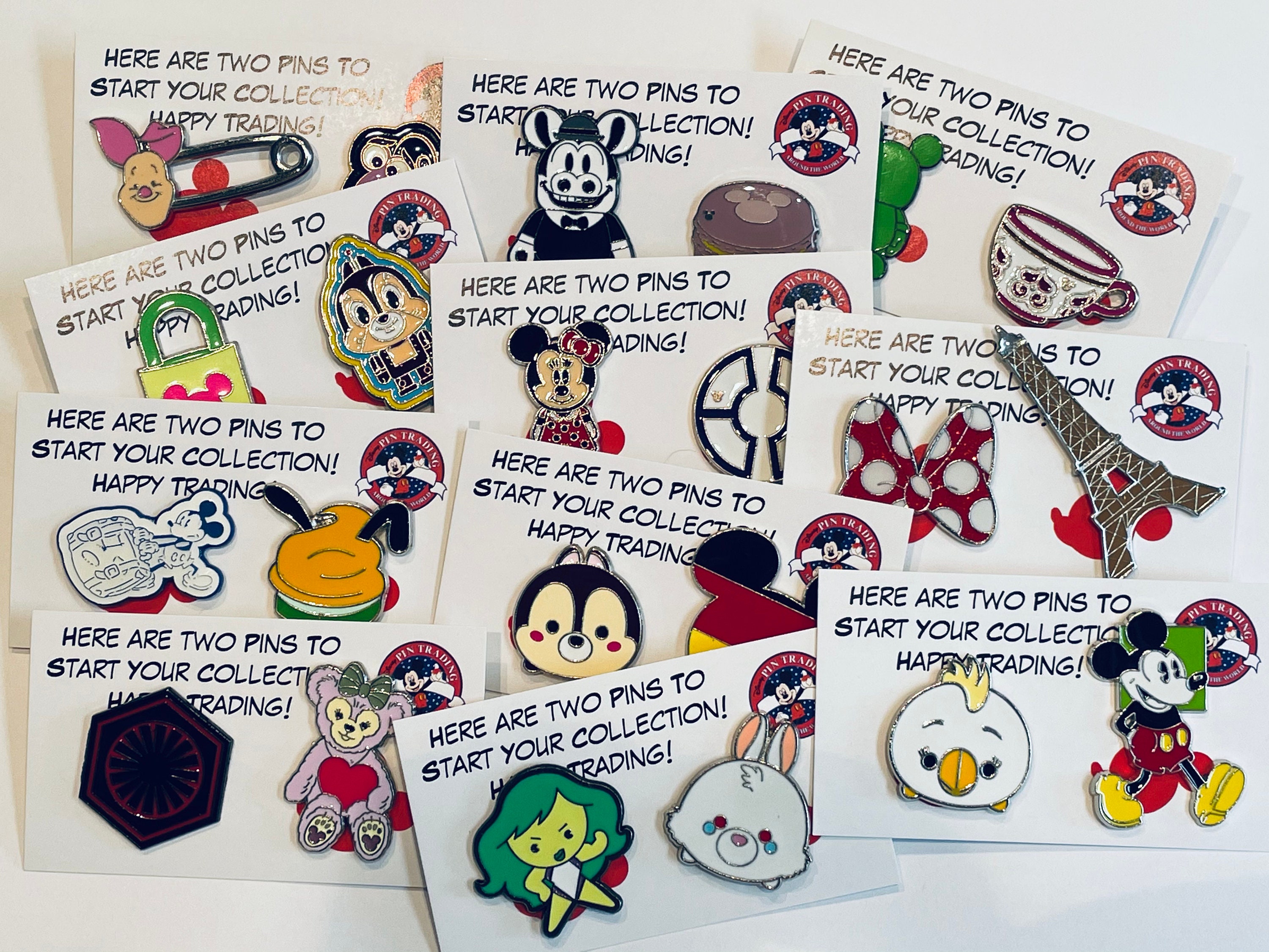 Disney Pin Trading Lot of 25 Pins No Duplicates Asoorted Mystery