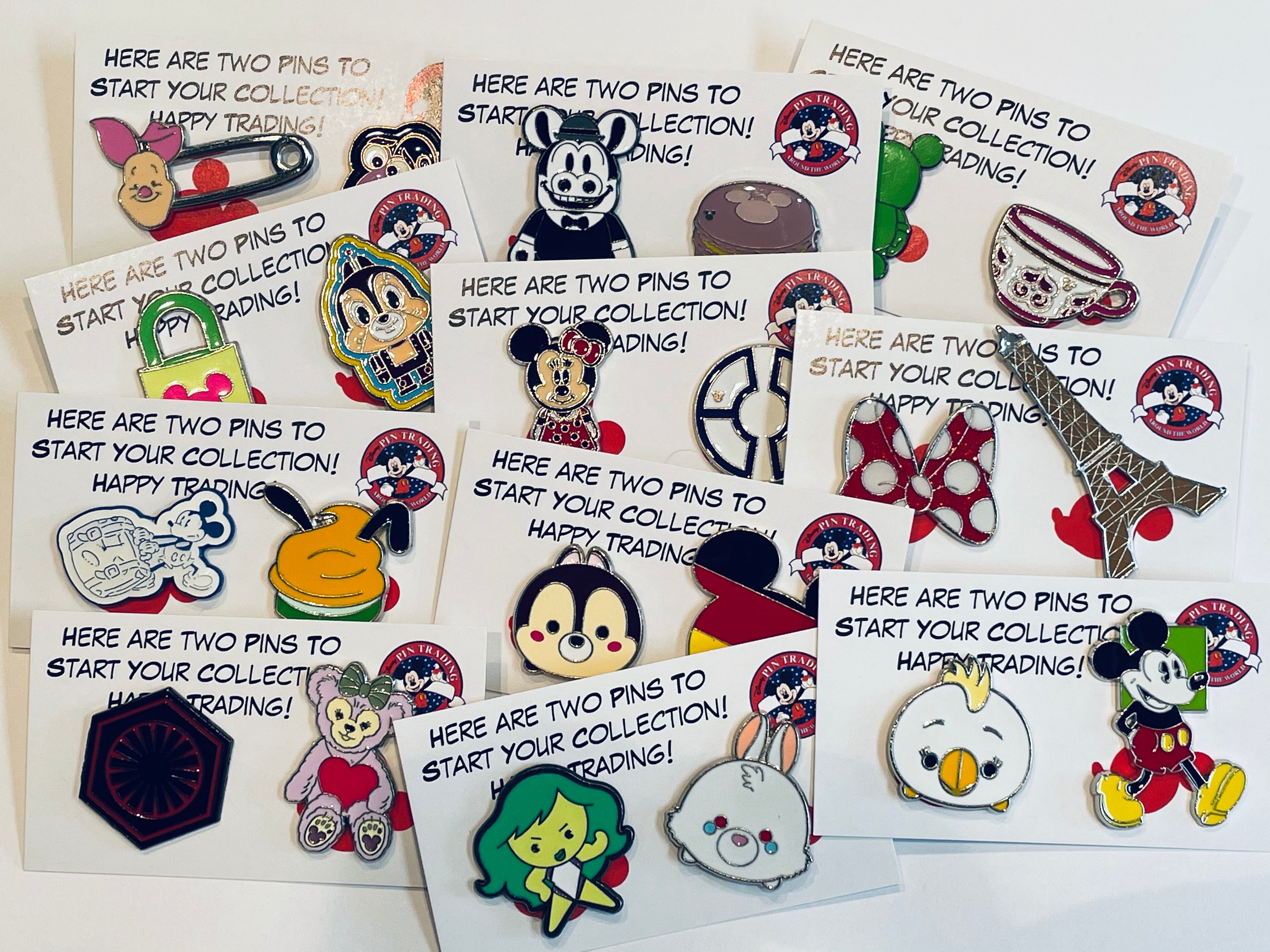 Mickey Head Shape Theme Individual Pin Disney World Park Trading Pins  ~Brand New