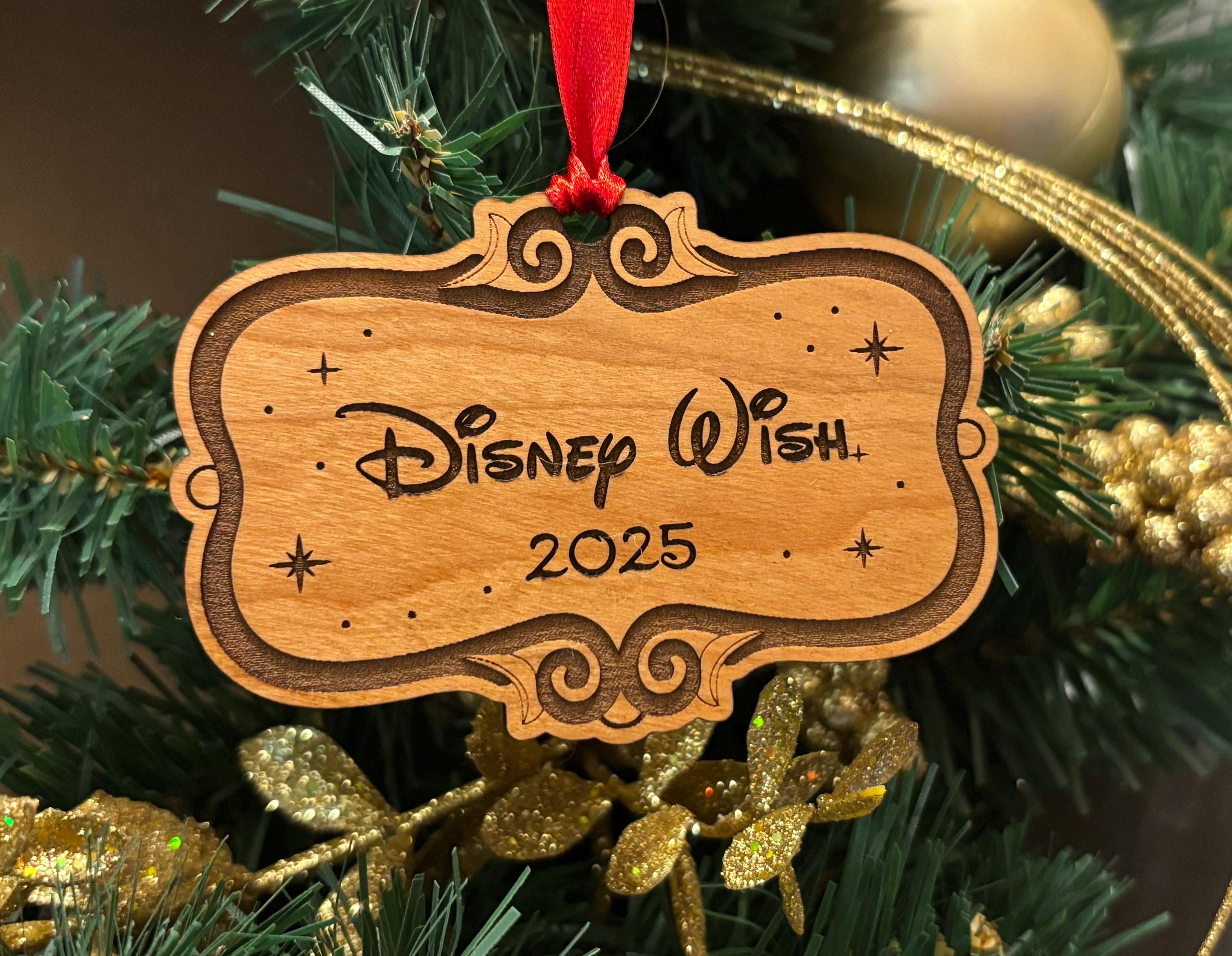 Disney Wish Door Number Christmas Ornament - Cruise Line Fish