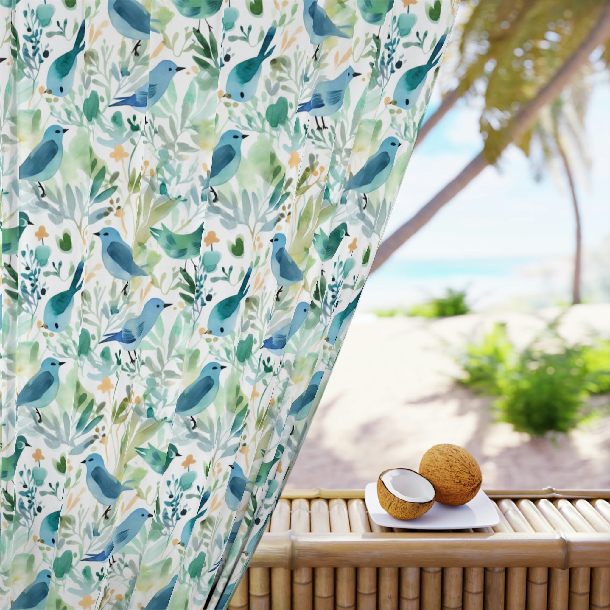 Elegant Watercolor Flowers and Birds Seamless Pattern Perfect for ...