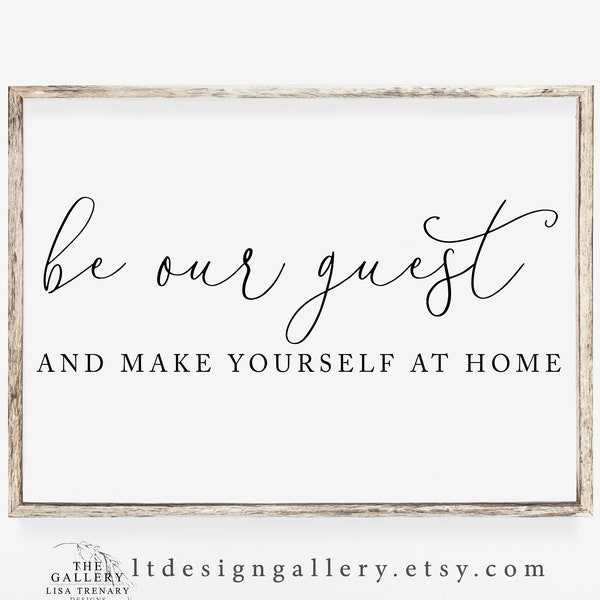 Be Our Guest, Guest Room Decor, Airbnb Guest Sign, Guest Room Print, Printable Wall Art, VRBO Guest Sign, INSTANT DOWNLOAD, Entry Room Sign