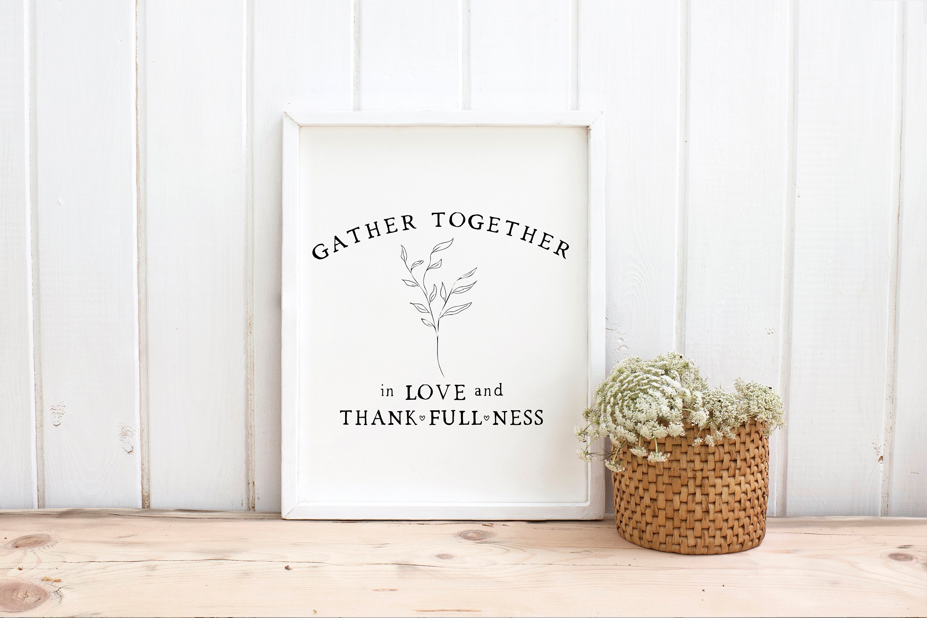 Digital Download Gather Wall Art Gather Quote Gather Etsy