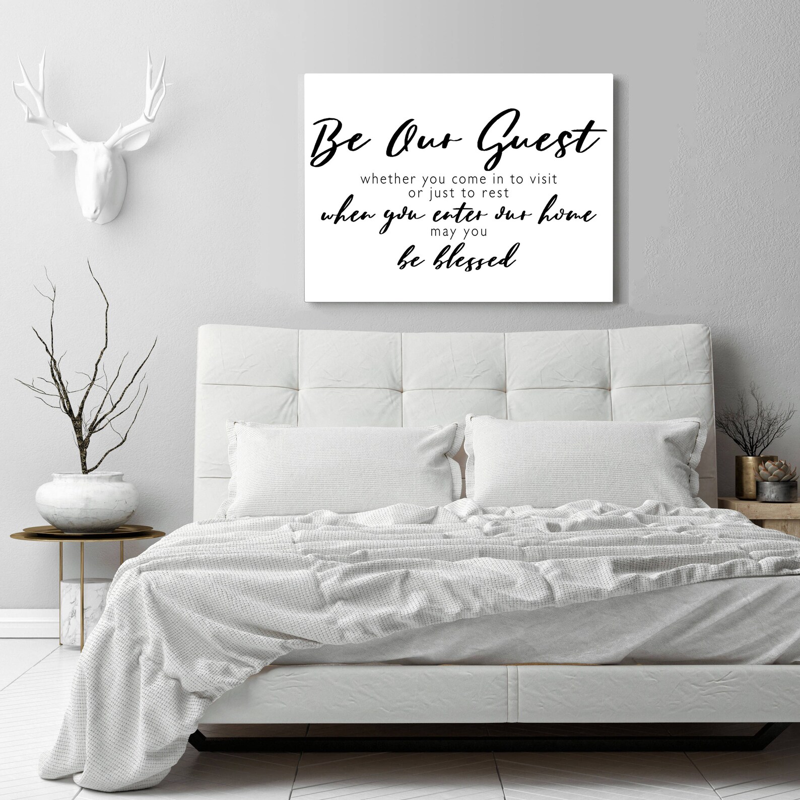 Be Our Guest Guest Room Decor Guest Room Wall Art Quote Etsy
