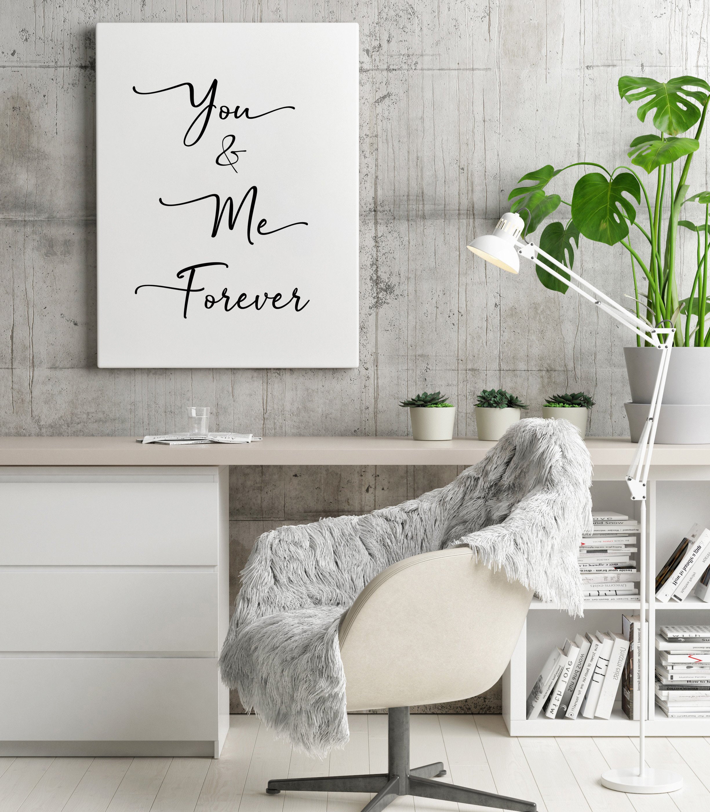 You and Me Forever Love Wall Art You & Me Sign Forever Love Etsy