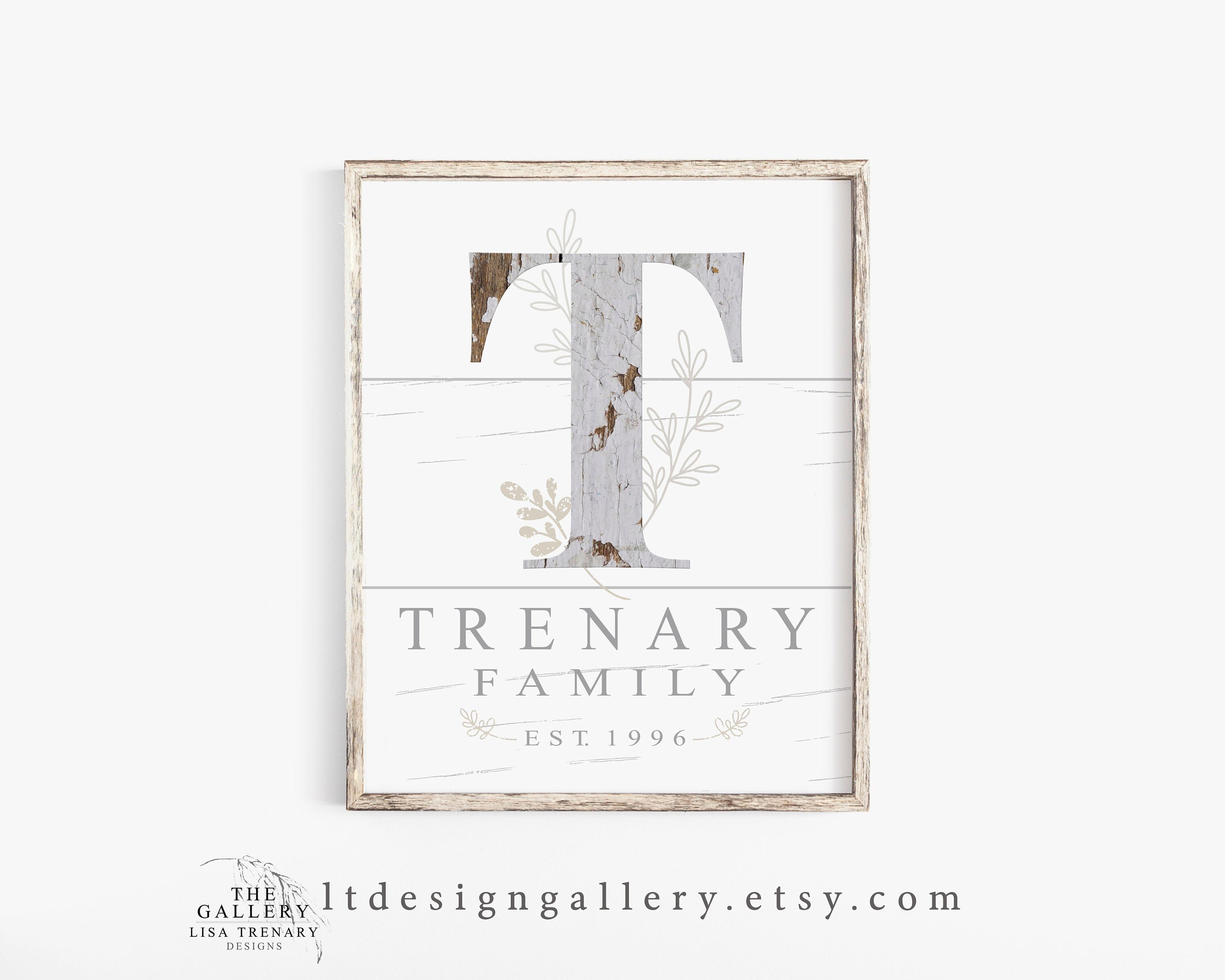 Family Name Printable Customized Last Name Family Etsy