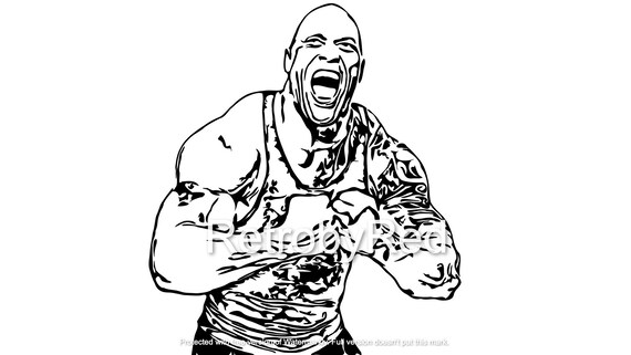 The Rock SVG - Etsy
