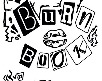 burn book font etsy