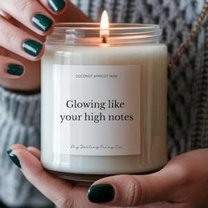 Vela de regalo para cantantes / Vela para amantes de la música / Vela divertida para cantantes / Regalo para vocalistas