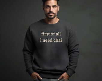 Sudadera Chai, Love Chai, Chai Latte, Sur de Asia, Regalo de Té Chai, Sudadera Latte
