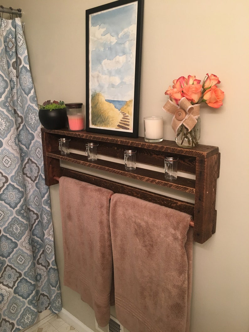 Wooden Towel Rack Bathroom Towel Rack Kitchen Towel Rack Etsy