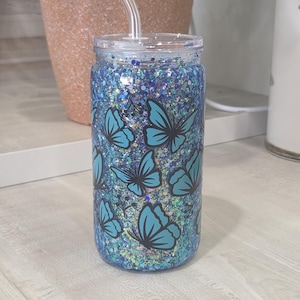 Blauwe vlinderbeker