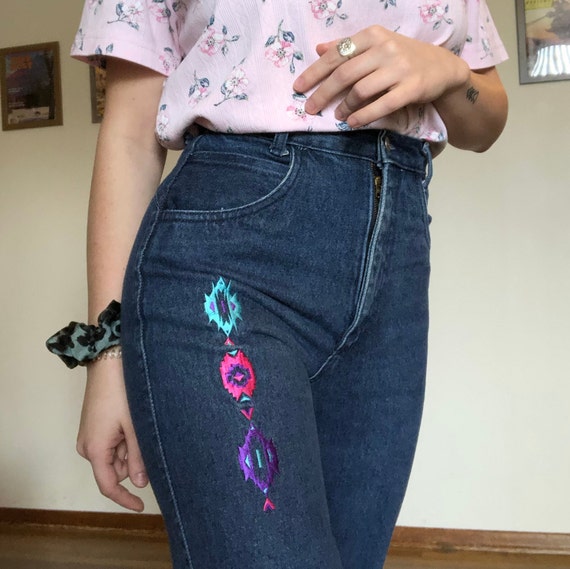 1980s Vintage Roper Western Jeans / Size 24