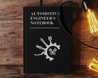 Automotive Engineer's Notebook, Engineering Book, Engineer's Journal, Company Gift, Employee Gift, Meeting Journal, Company Swag, Notebook