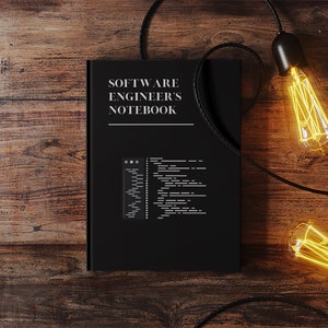 Software Engineer&#39;s Notebook, Engineering Book, Engineer&#39;s Journal, Company Gift, Employee Gift, Meeting Journal, Company Swag, Notebook