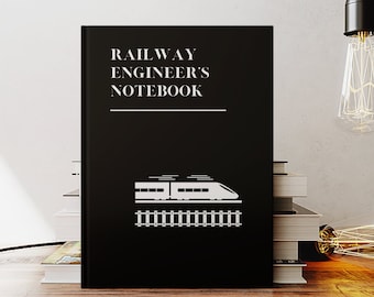 Railway Engineer's Notebook, Engineering Book, Engineer's Journal, Company Gift, Employee Gift, Meeting Journal, Company Swag, Notebook