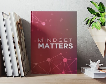 Mindset Matters Notebook, Motivational Notebook, Idea Journal, Idea Logbook, Company Gift, Employee Gift, Meeting Journal, Company Swag,