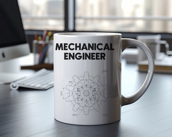 Mechanical Engineer Mug 11oz, Coffee Lover Mug, Gift for Coffee Lover, Coffee Cup, Coffee Gift for Her, Employee Gift, Engineer Gift