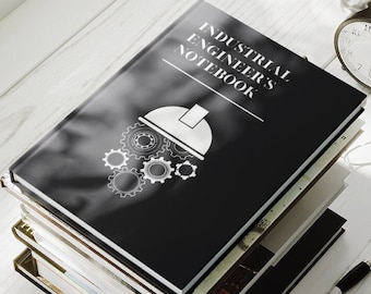 Industrial Engineer's Notebook, Engineering Book, Engineer's Journal, Company Gift, Employee Gift, Meeting Journal, Company Swag, Notebook