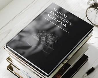 Marine Engineer's Notebook, Engineering Book, Engineer's Journal, Company Gift, Employee Gift, Meeting Journal, Company Swag, Notebook