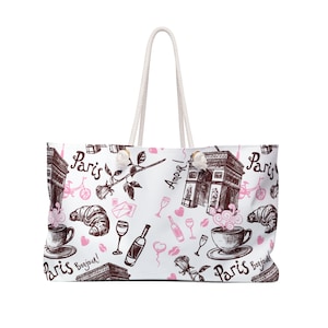 Paris Paris Arc De Triomphe Weekender Bag, Luxury Pattern Tote Bag, Weekender Bag, Hand Bag, Shopping Bag, Beach Bag, Shoulder Bag, Tote Bag