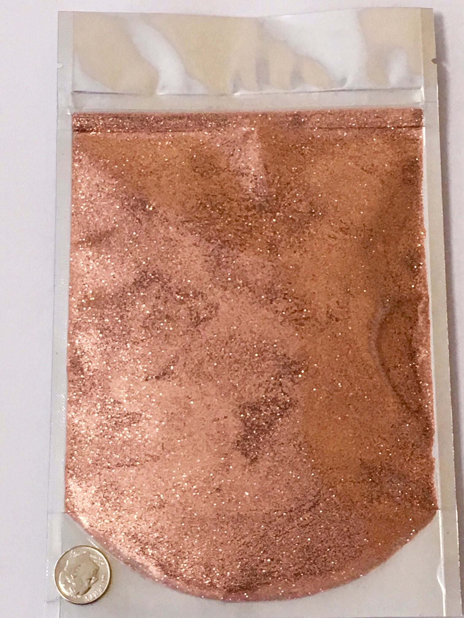 Polyester Light Copper Glitter 0.008 Hex grout 50 grams/ Etsy