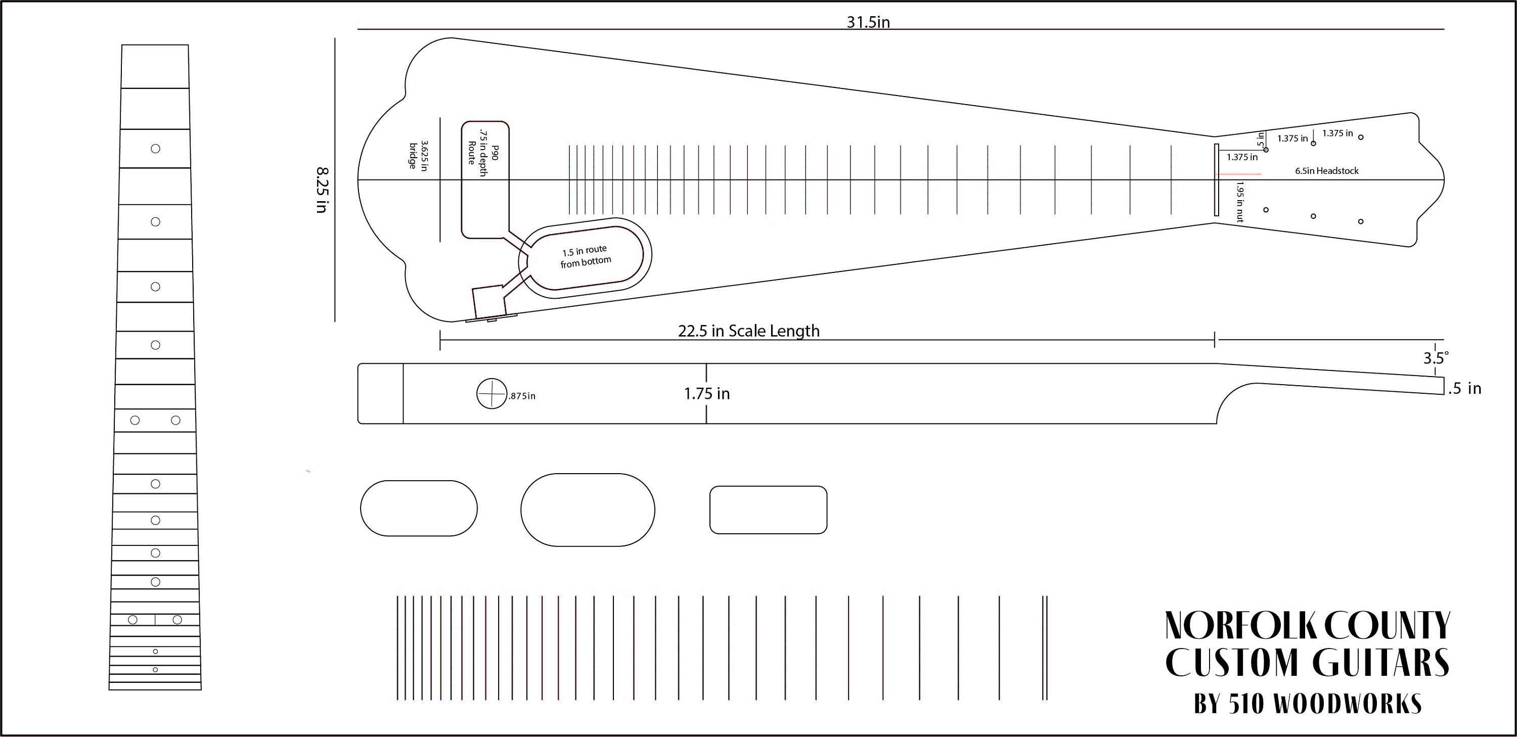Lap Steel Guitar Plans Downloadable PDF Etsy