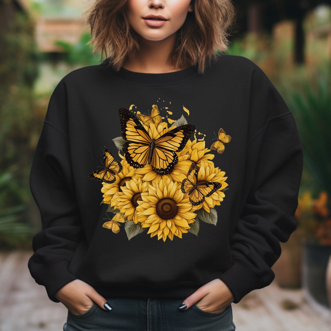 Sunflower Butterfly Men's Sweatshirt main image 0