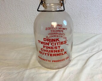 Vintage Twin Cities 1 Gallon Milk Jug