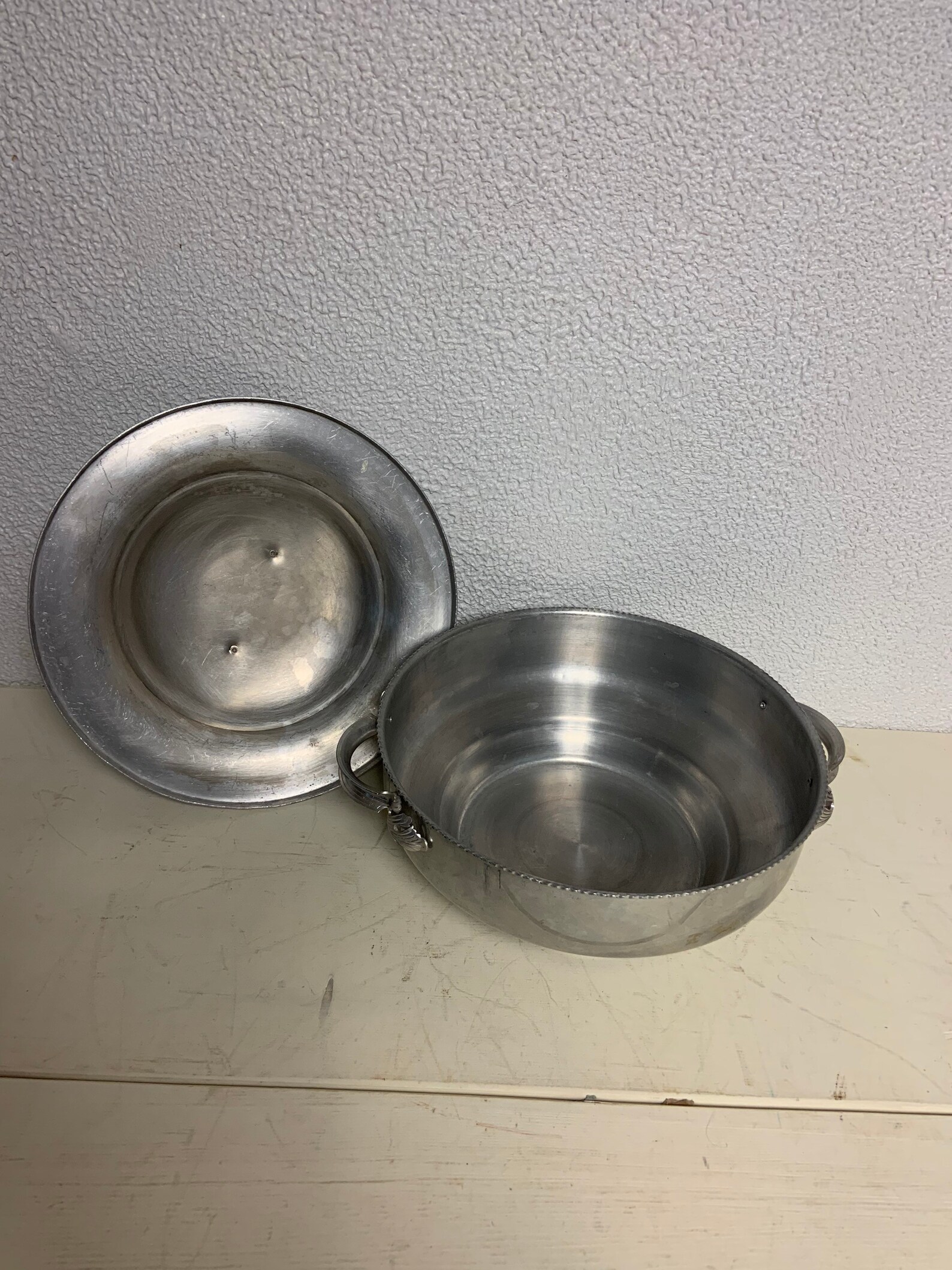 Vintage Aluminum Serving Dish Etsy