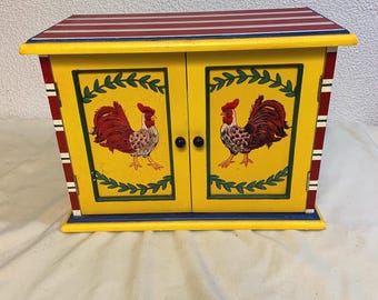 Armoire Rustique 1 Porte en Bois en vente sur Pamono