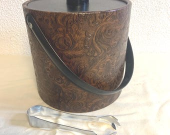 Vintage IRVINWARE Ice Bucket/Tongs