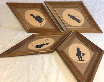 Vintage Silhouette Art Prints