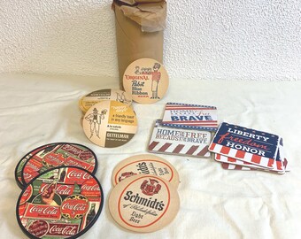 Over 100 Vintage Drink Coasters