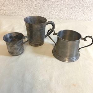 Vintage Pewter Baby Cup/Mugs