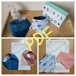 Patron Foulard Bandana Bavoir Bandana Foulard Enfant Etsy