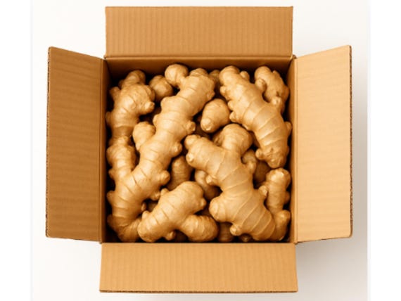 Fresh Organic Ginger Root –Bulk Raw Whole for Cooking, Juicing, Tea, Wellness Natural Remedies
