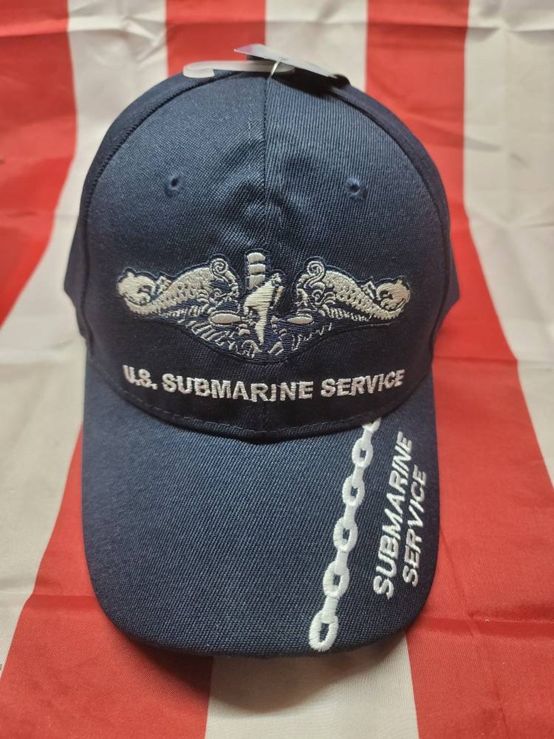 Navy Submarine Service Baseball Cap W/submarine Service on - Etsy