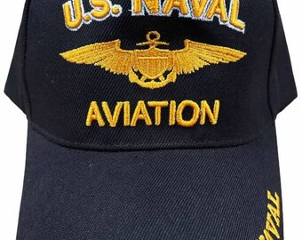 Naval Aviation Baseball Cap/hat. black 