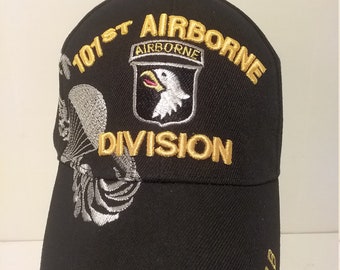 Olive Branch 101st Airborne Iraq Sticker Combat Veteran Vintage Adjustable Denim Hat Baseball Caps for Man and Woman 