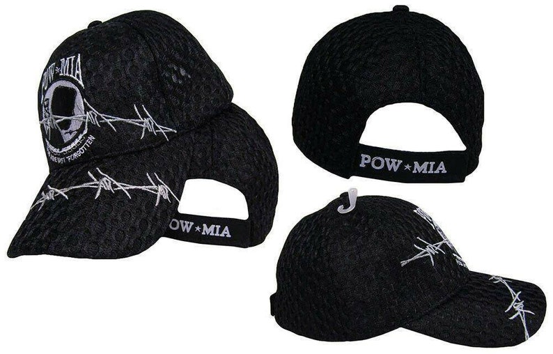 CapHat POW MIA Barbwire Cool summer mesh