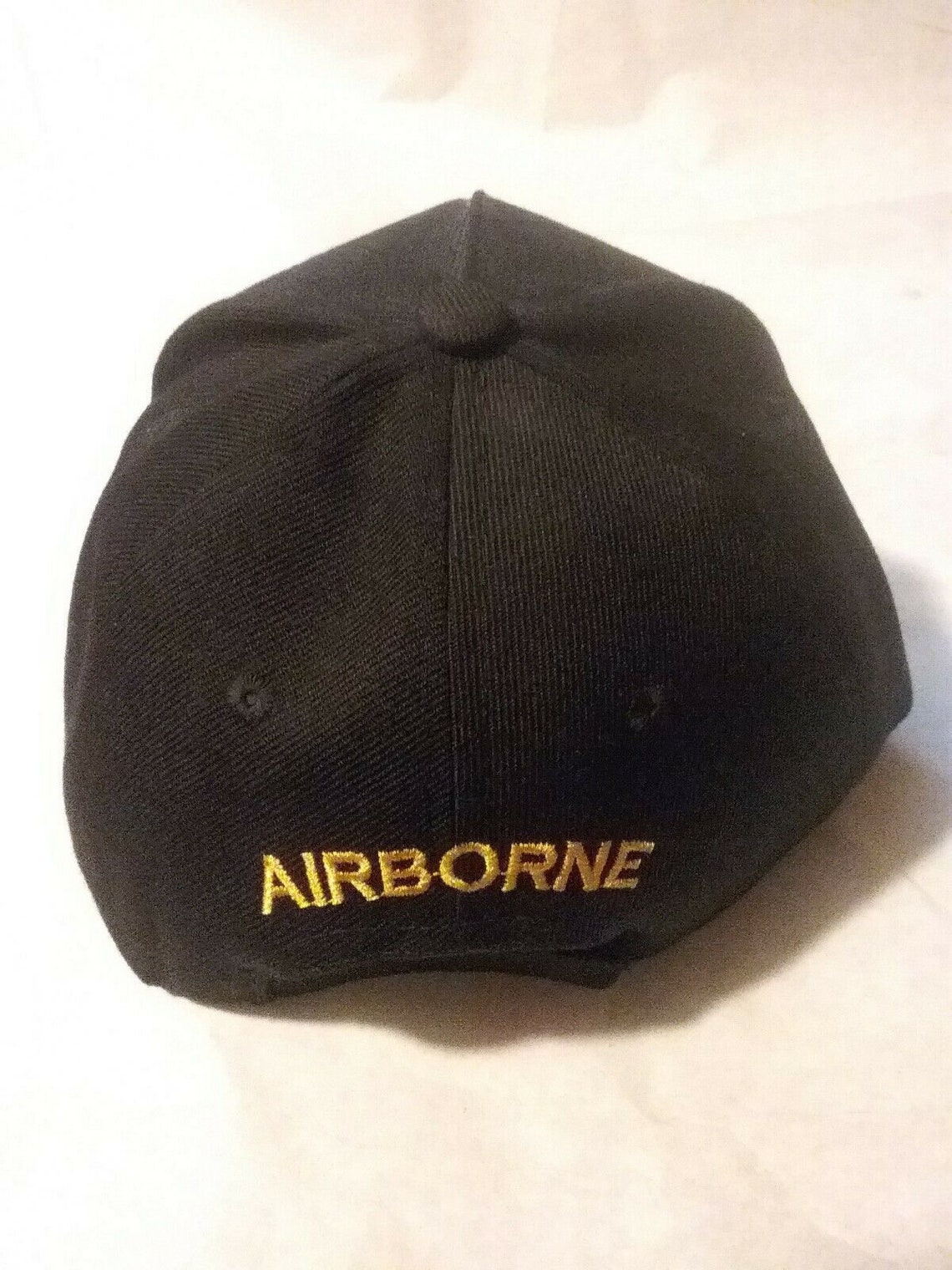 Airborne W Wings Black Baseball Cap/hat W/wings Shadow and | Etsy