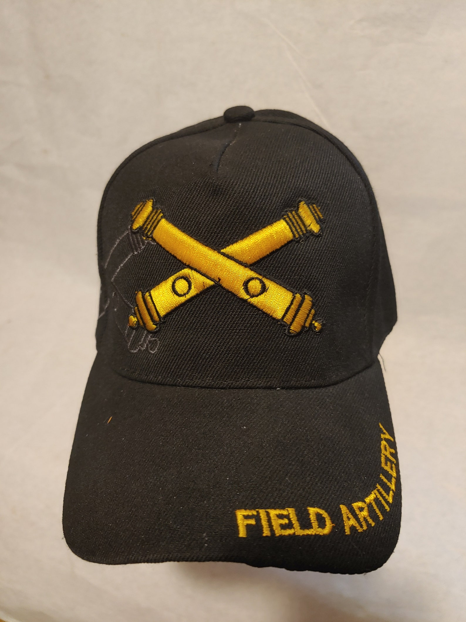 Field Artillery Black Baseball Cap/hat W/field Artillery on Etsy