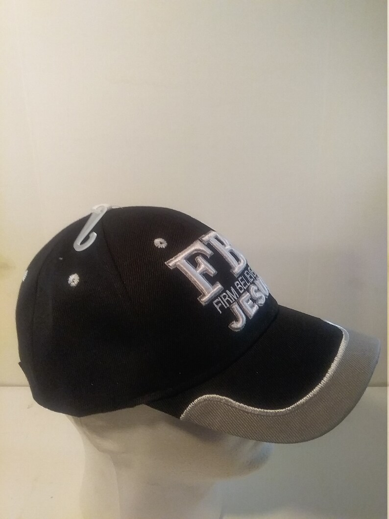 FBI Firm Believer in JESUS Baseball Cap/hat W/ I Heart Jesus Etsy