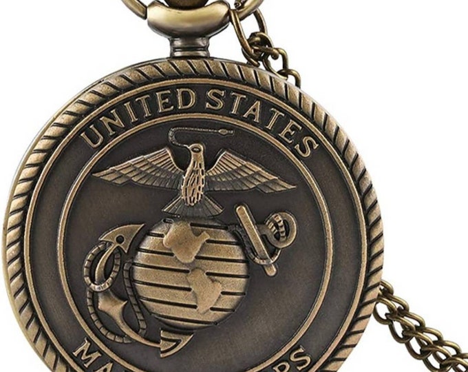Vintage U.S Marine Pocket Watch antique Bronze Etsy