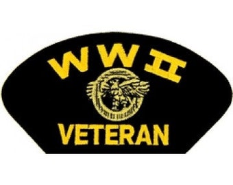 WW II Veteran Ruptured Duck Black Patch & With Hat optional